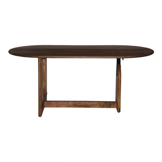 Τραπέζι Jenkou mango ξύλο σε φυσική απόχρωση 180x90x76εκ