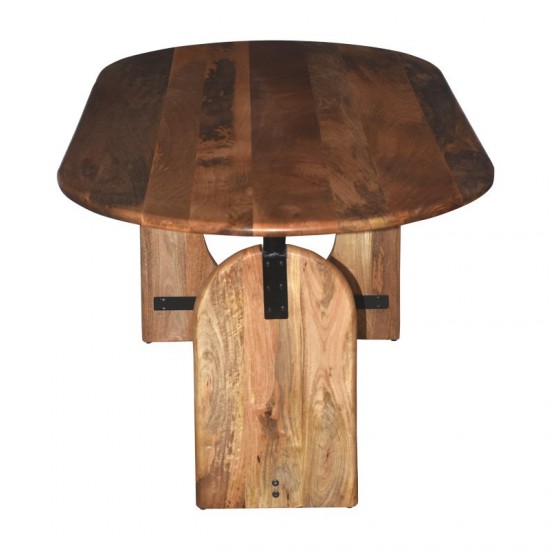 Τραπέζι Jenkou mango ξύλο σε φυσική απόχρωση 180x90x76εκ