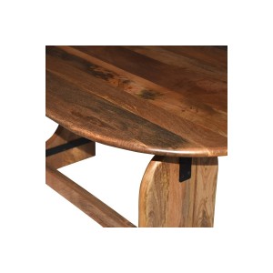 Τραπέζι Jenkou mango ξύλο σε φυσική απόχρωση 180x90x76εκ