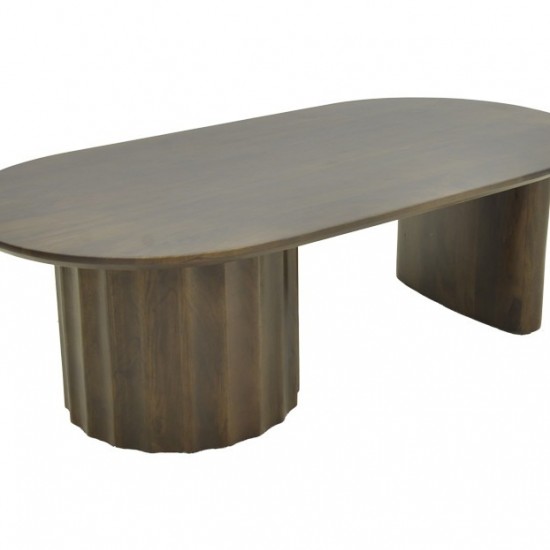 Τραπέζι σαλονιού Flute wenge μασίφ ξύλο μάνγκο 130x65x40εκ