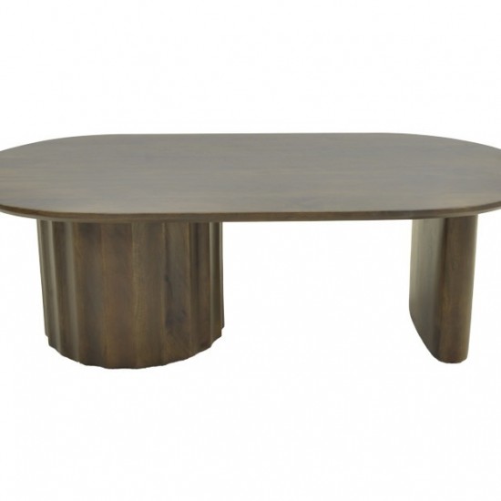 Τραπέζι σαλονιού Flute wenge μασίφ ξύλο μάνγκο 130x65x40εκ