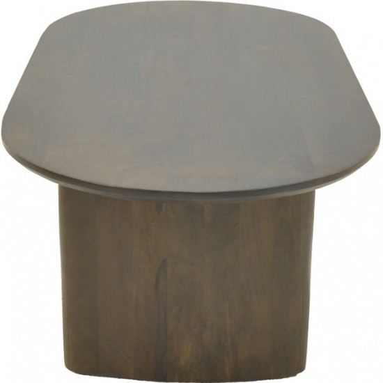 Τραπέζι σαλονιού Flute wenge μασίφ ξύλο μάνγκο 130x65x40εκ