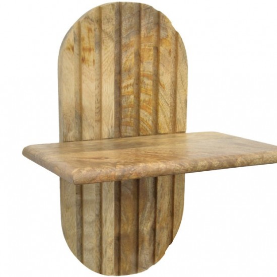 Ραφιέρα τοίχου Arcadia 3 τεμ μασίφ ξύλο μάνγκο σε φυσική απόχρωση 30x20x40εκ