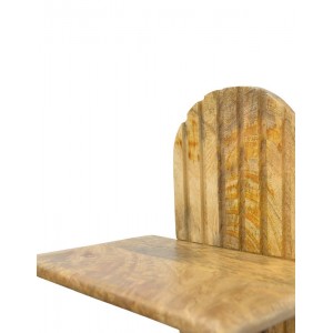 Ραφιέρα τοίχου Arcadia 3 τεμ μασίφ ξύλο μάνγκο σε φυσική απόχρωση 30x20x40εκ
