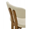 Καρέκλα Genoa καρυδί rubberwood και εκρού ύφασμα 50x43x82εκ Καρέκλα Genoa καρυδί rubberwood και εκρού ύφασμα 50x43x82εκ