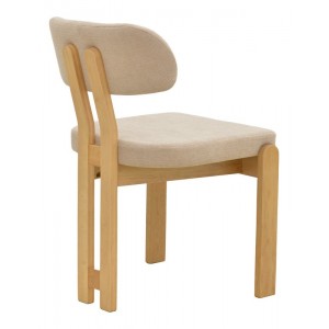 Καρέκλα Genoa sonoma rubberwood και μπεζ ύφασμα 50x43x82εκ Καρέκλα Genoa sonoma rubberwood και μπεζ ύφασμα 50x43x82εκ