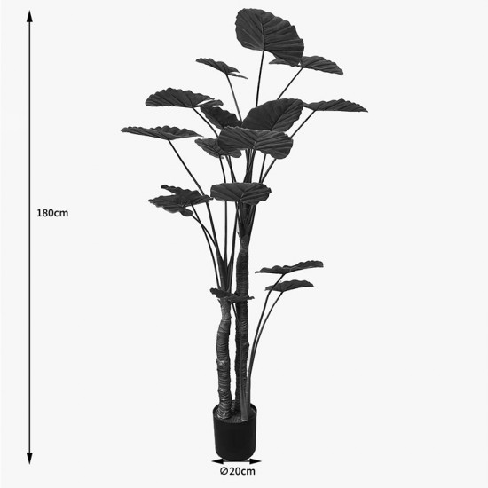 Διακοσμητικό φυτό σε γλάστρα Taro Plant πράσινο Φ90x180εκ