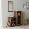 Έπιπλο εισόδου Cute χρώμα καρυδί 90x35x95εκ. Έπιπλο εισόδου Cute χρώμα καρυδί 90x35x95εκ.