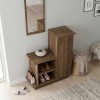 Έπιπλο εισόδου Cute χρώμα καρυδί 90x35x95εκ. Έπιπλο εισόδου Cute χρώμα καρυδί 90x35x95εκ.