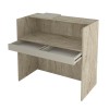 Γραφείο υποδοχής - reception Wilko με LED χρώμα travertine - sandstone 113,6x42x110εκ. Γραφείο υποδοχής - reception Wilko με LED χρώμα travertine - sandstone 113,6x42x110εκ.