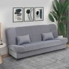 Kαναπές - κρεβάτι Tiko PLUS τριθέσιος με αποθηκευτικό χώρο και ύφασμα σε γκρι 200x90x96εκ.
