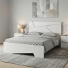 Κρεβάτι Efes χρώμα λευκό 160x200εκ.