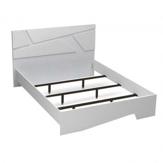 Κρεβάτι Efes χρώμα λευκό 160x200εκ.