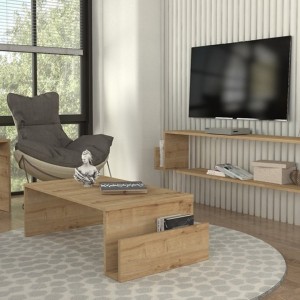 Τραπεζάκι σαλονιού Regnar χρώμα sapphire oak 100,6x55x31,8εκ. Τραπεζάκι σαλονιού Regnar χρώμα sapphire oak 100,6x55x31,8εκ.