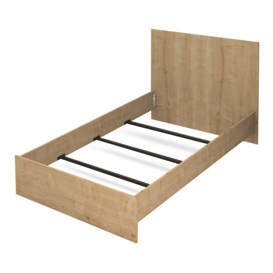 Κρεβάτι Bergamo χρώμα φυσικό οξιάς 120x200εκ.