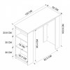 Τραπέζι μπαρ Toska χρώμα pine oak 120x50x103,6εκ. Τραπέζι μπαρ Toska χρώμα pine oak 120x50x103,6εκ.