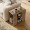 Τραπεζάκι βοηθητικό Colia χρώμα sepet oak 58x25x50εκ. Τραπεζάκι βοηθητικό Colia χρώμα sepet oak 58x25x50εκ.