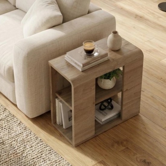Τραπεζάκι βοηθητικό Colia χρώμα sepet oak 58x25x50εκ. Τραπεζάκι βοηθητικό Colia χρώμα sepet oak 58x25x50εκ.