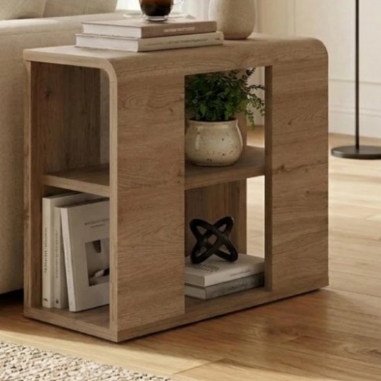 Τραπεζάκι βοηθητικό Colia χρώμα sepet oak 58x25x50εκ. Τραπεζάκι βοηθητικό Colia χρώμα sepet oak 58x25x50εκ.