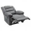 JULIA Massage Πολυθρόνα Relax Σαλονιού - Καθιστικού, Ύφασμα Γκρι  93x90x100cm