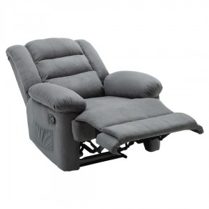 JULIA Massage Πολυθρόνα Relax Σαλονιού - Καθιστικού, Ύφασμα Γκρι  93x90x100cm