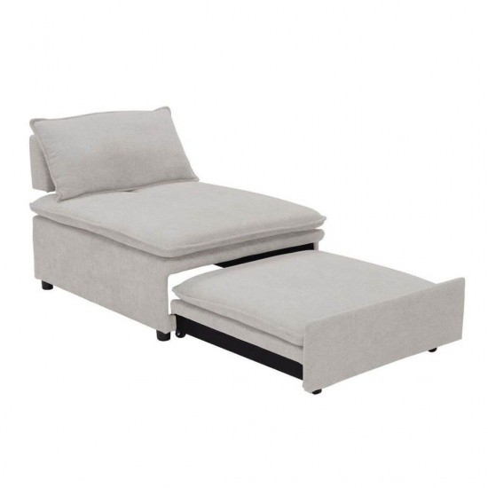 FRANNIE Πολυθρόνα (Καρέκλα) - Κρεβάτι, Σαλονιού-Καθιστικού, Ύφασμα Μπεζ 94x114x45CM