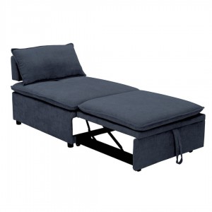 FRANNIE Πολυθρόνα (Καρέκλα) - Κρεβάτι, Σαλονιού-Καθιστικού, Ύφασμα Μπλε-Γκρι 94x114x45cm