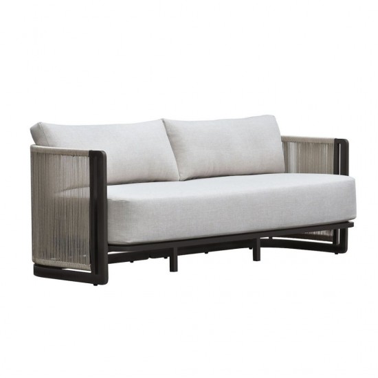 BOSTON Living Set Σαλόνι Καθιστικό Κήπου - Βεράντας Alu Ανθρακί - Μπεζ