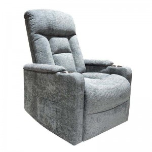 NANCY Lift-Relax Πολυθρόνα Σαλονιού - Καθιστικού, Ύφασμα Σκούρο Γκρι (ηλεκτρική ανάκληση) 77x94x109cm
