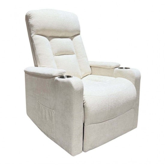NANCY Lift-Relax Πολυθρόνα Σαλονιού - Καθιστικού, Ύφασμα Μπεζ (ηλεκτρική ανάκληση)  77x94x109cm