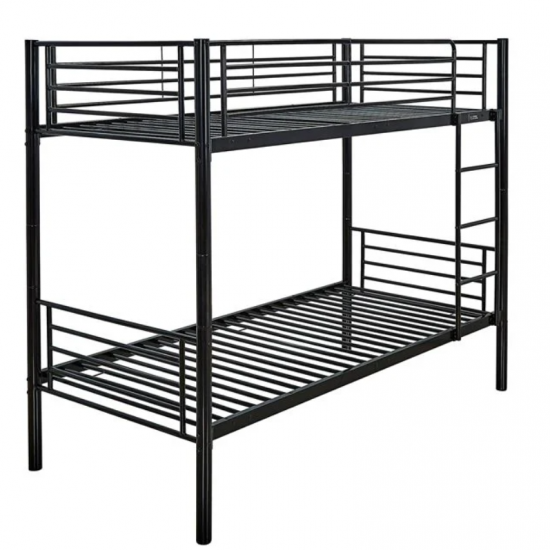 TIVOLI Κρεβάτι Κουκέτα Μέταλλο Βαφή Μαύρο