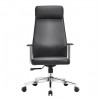 BF8800 Πολυθρόνα Γραφείου Διευθυντή, Pu Μαύρο, Βάση 63x75x115/121cm