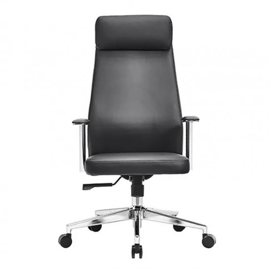 BF8800 Πολυθρόνα Γραφείου Διευθυντή, Pu Μαύρο, Βάση 63x75x115/121cm