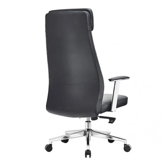 BF8800 Πολυθρόνα Γραφείου Διευθυντή, Pu Μαύρο, Βάση 63x75x115/121cm