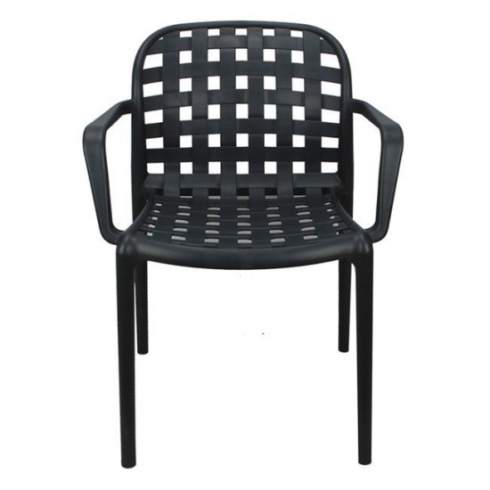 DENON ΠΟΛΥΘΡΟΝΑ PP ΑΝΘΡΑΚΙ  58x57x82cm