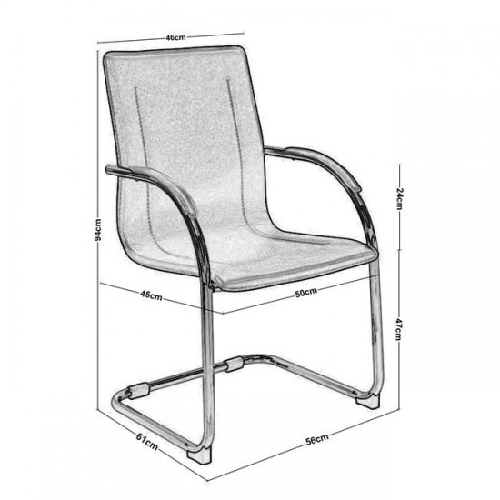 OMIKRON ΠΟΛΥΘΡΟΝΑ ΕΠΙΣΚΕΠΤΗ PVC ΜΑΥΡΟ