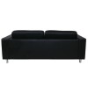 ALAMO Καναπές Σαλονιού Καθιστικού 3Θέσιος - PU Μαύρο 199x85x82cm