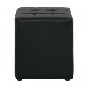 CONY Σκαμπό Βοηθητικό, PU Μαύρο 37x37x42cm