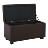 DENISE  ΣΚΑΜΠΟ ΜΕ ΑΠΟΘΗΚΕΥΤΙΚΟ ΧΩΡΟ PU ΚΑΦΕ ΣΚΟΥΡΟ  88x43x45cm