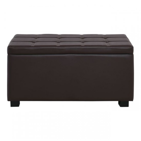 DENISE  ΣΚΑΜΠΟ ΜΕ ΑΠΟΘΗΚΕΥΤΙΚΟ ΧΩΡΟ PU ΚΑΦΕ ΣΚΟΥΡΟ  88x43x45cm