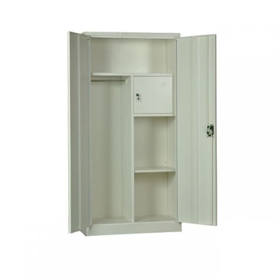 ΝΤΟΥΛΑΠΑ Δίφυλλη -  Μέταλλο Βαφή Άσπρο 90x45x185cm