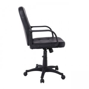 BF1300 Πολυθρόνα Γραφείου PU Μαύρο 57x64x90/100cm