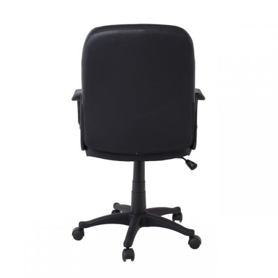 BF1300 Πολυθρόνα Γραφείου PU Μαύρο 57x64x90/100cm