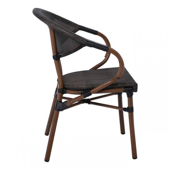 COSTA ΠΟΛΥΘΡΟΝΑ ALU ΚΑΡΥΔΙ, TEXTILENE ΜΑΥΡΟ