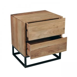 NEPAL ΚΟΜΟΔΙΝΟ ΑΚΑΚΙΑ ΦΥΣΙΚΟ ΜΕΤΑΛΛΟ ΜΑΥΡΟ 50x40x55cm 