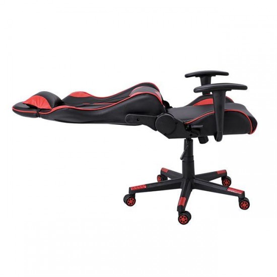 BF8050 GAMING ΠΟΛΥΘΡΟΝΑ ΔΙΕΥΘΥΝΤΗ PU ΜΑΥΡΟ, ΚΟΚΚΙΝΟ