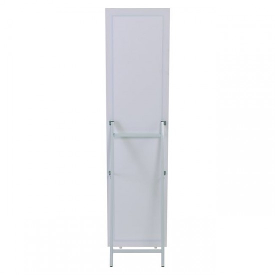 MIRROR Καθρέπτης Δαπέδου Τοίχου Ξύλινος Antique White 39x2,5x148cm