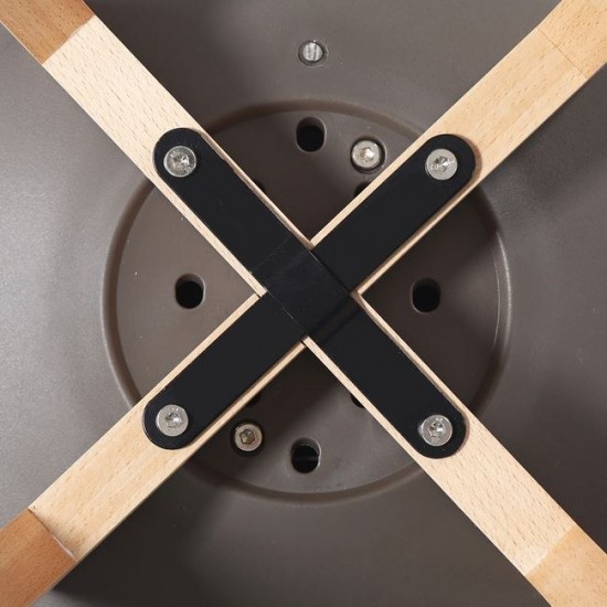 MARTIN Καρέκλα Τραπεζαρίας Metal Cross Ξύλο, PP Sand Beige, Αμοντάριστη Ταπετσαρία 48x56x82cm