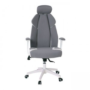 BF8300 ΠΟΛΥΘΡΟΝΑ ΔΙΕΥΘΥΝΤΗ ΓΚΡΙ MICROFIBER, ΑΣΠΡΟ PU 