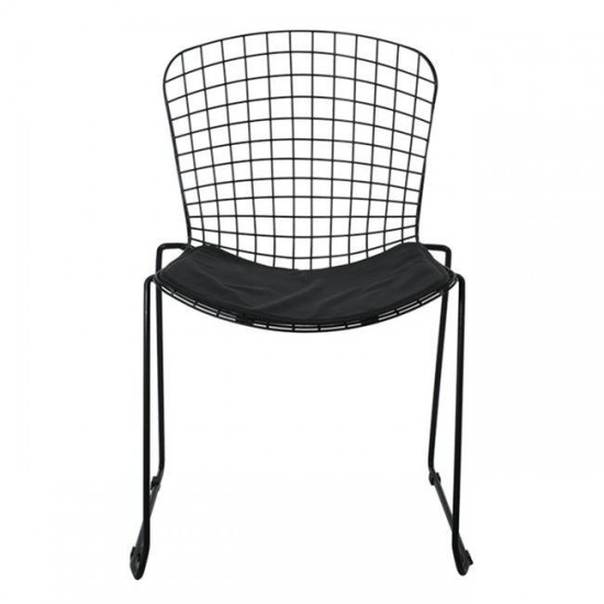 SAXON ΚΑΡΕΚΛΑ ΜΕΤΑΛΛΙΚΗ MESH ΜΑΥΡΗ ΣΤΟΙΒΑΖΟΜΕΝΗ, ΜΑΞΙΛΑΡΙ ΜΑΥΡΟ PU